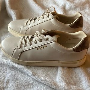 Coach Clip Low Top Sneaker G4966- White Womens Size 9
